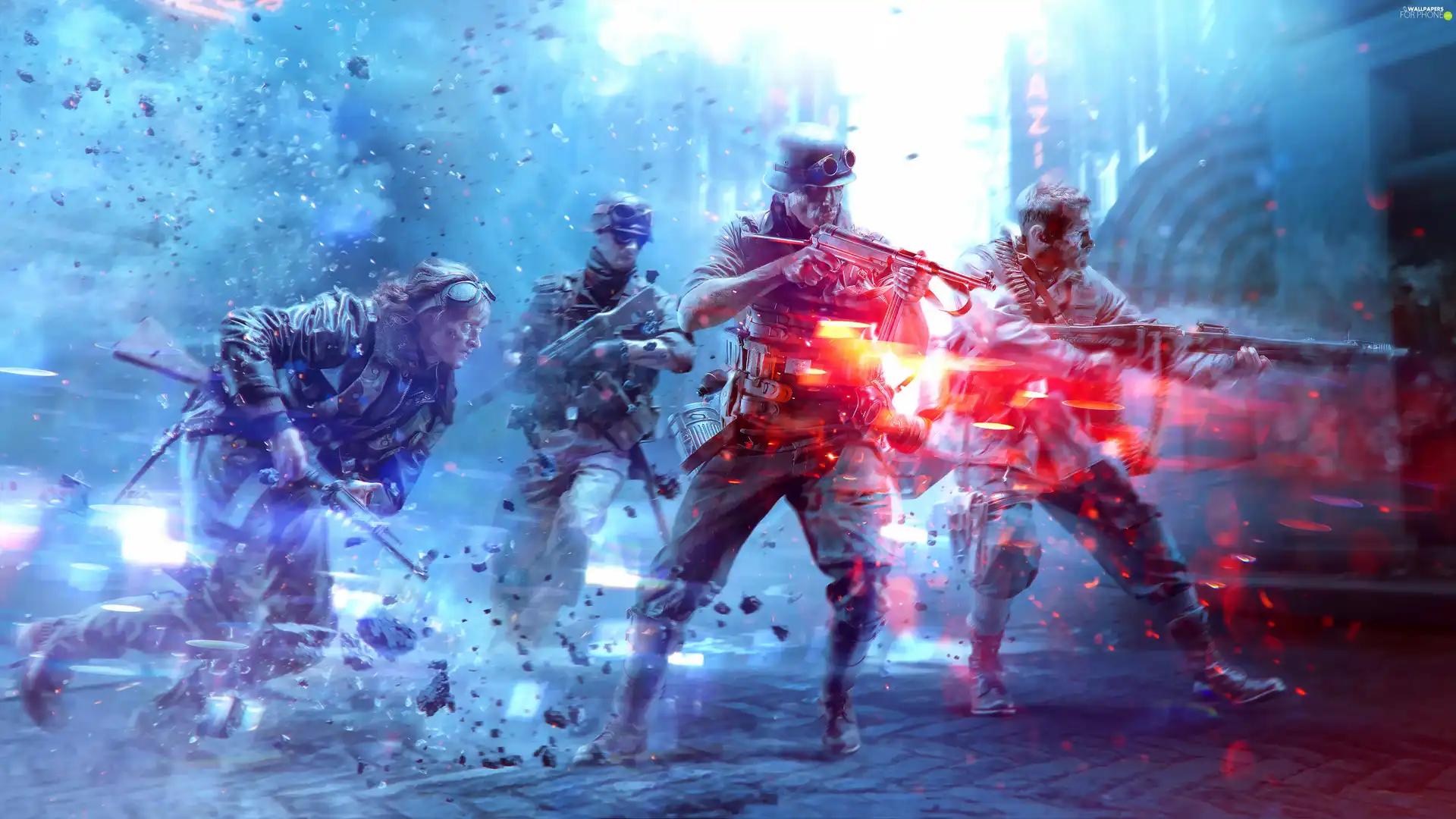 game, soldiers, Fight, Battlefield 5