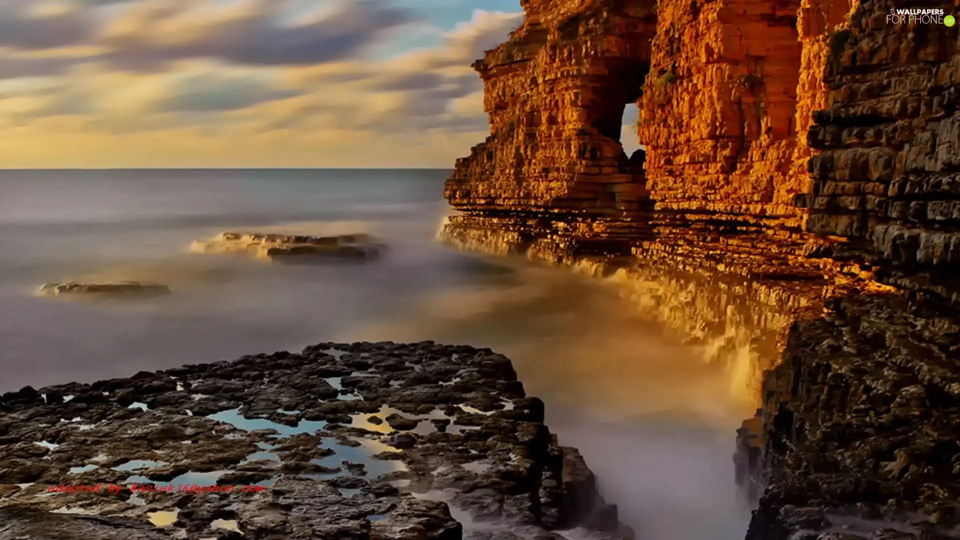 sea, Cliffs, Stones, rocks