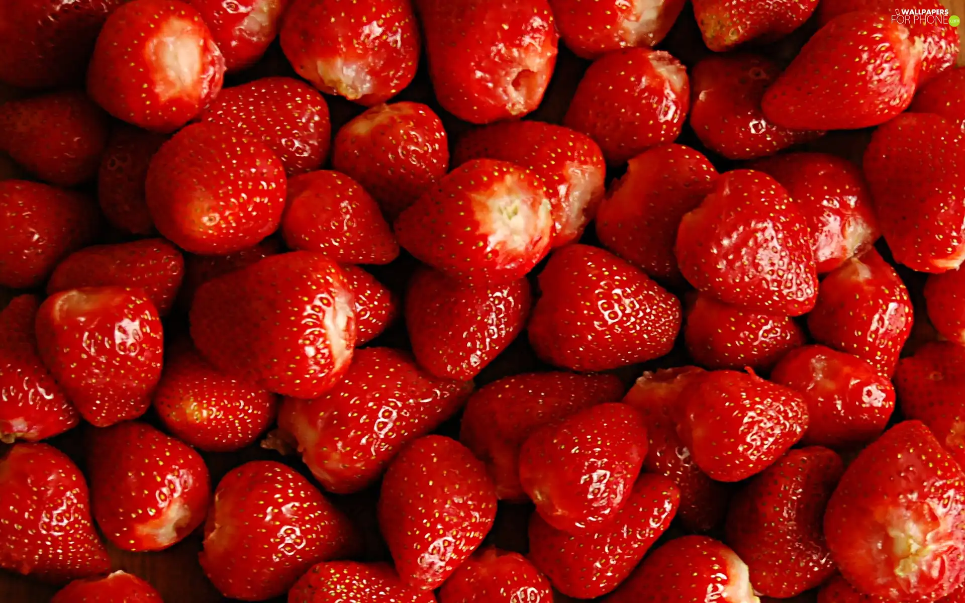 Red, strawberries