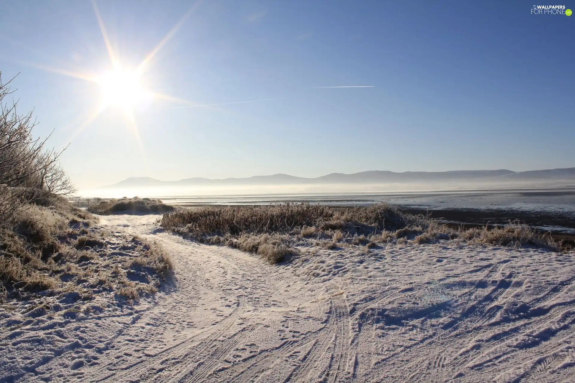 Sligo Strandhill, rays, sun, White frost