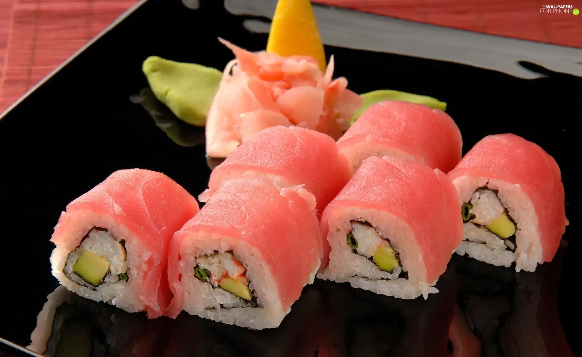 Sushi, tray, Yummy