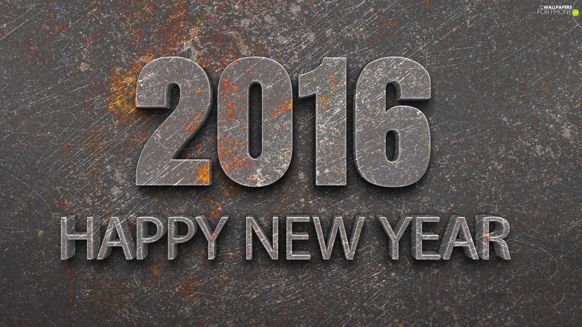 stone, text, 2016, HAPPY, Year, 3D, graphics, New