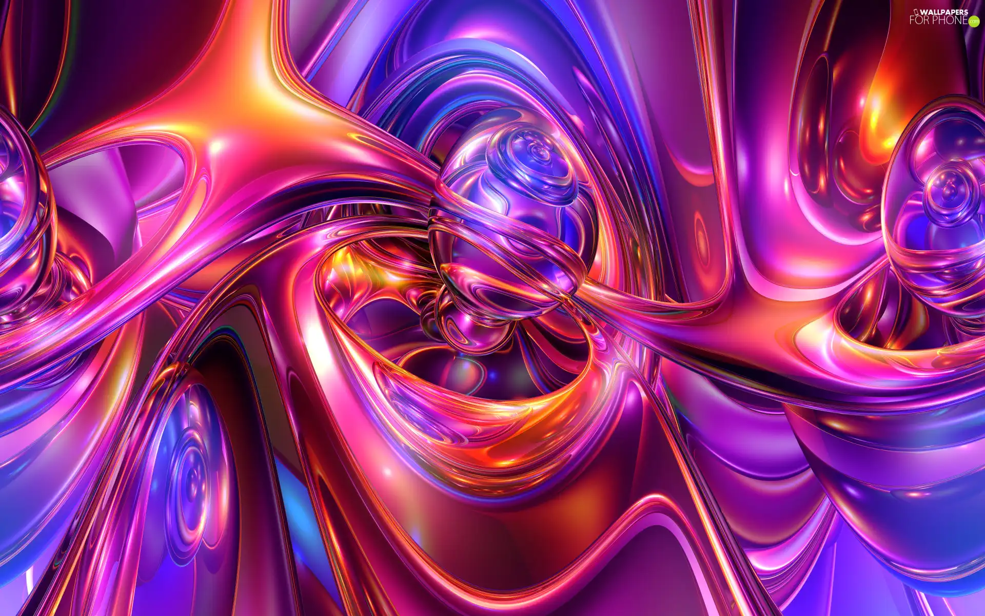 3D Graphics, color, Tunnels, abstraction