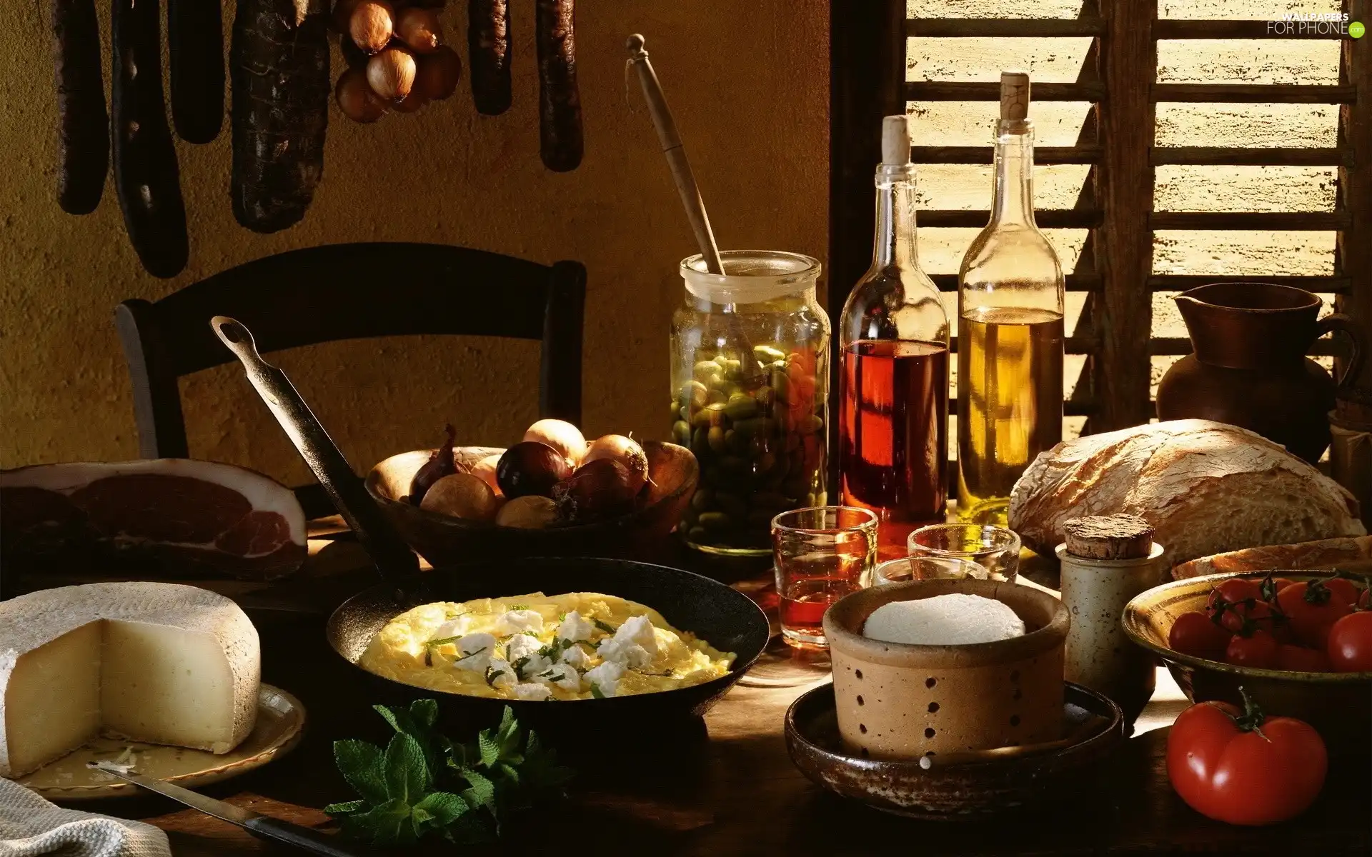 vegetables, Scrambled Eggs, oil, cooking, bread, cheese