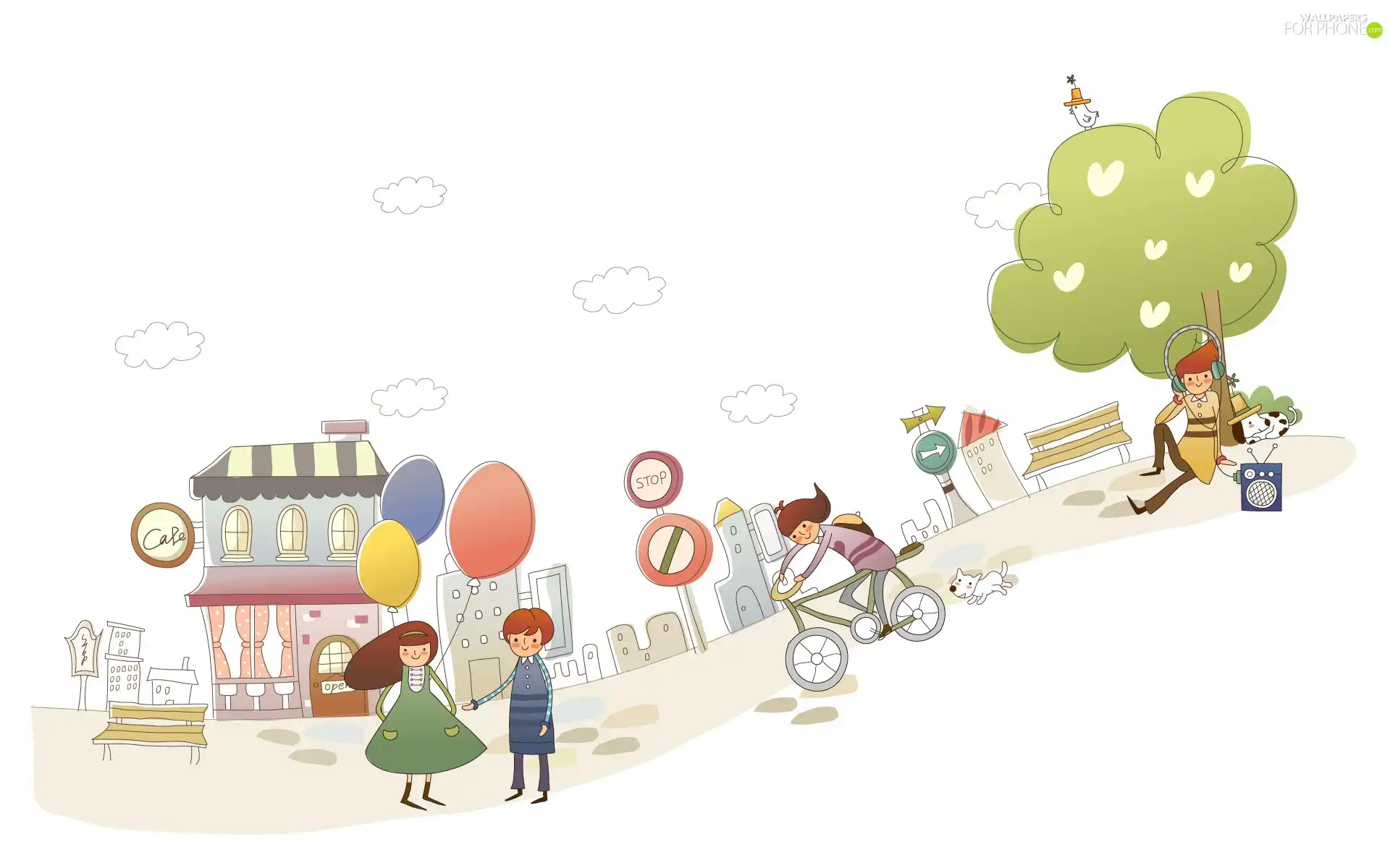 wander, Steam, Balloons