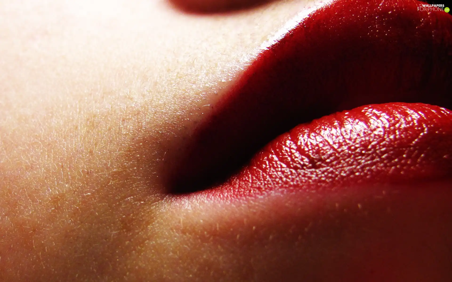 Red, face, Womens, lips