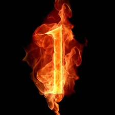1, Fire, number