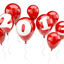 Balloons, New Year, 2013