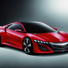 Red, Prototype, Acura NSX