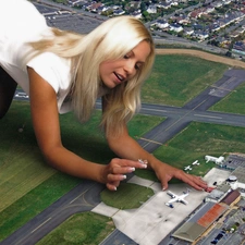 model, Women, airport, town