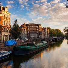 Amsterdam, west, sun