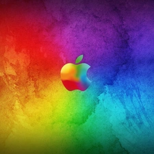 Apple, color, logo