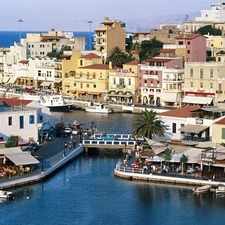 architecture, Crete, water