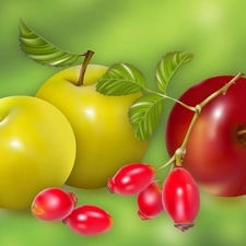 apples, Fruits, Art, Briar