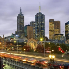 Town, Melbourne, Australia, Night