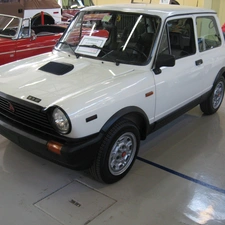 Autobianchi A112, exhibition, Left, side, White