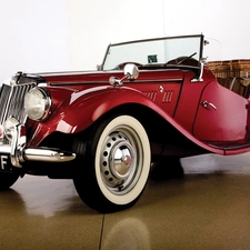 Automobile, antique, Red