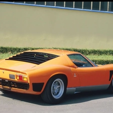 Lamborghini, Jota, Back, Miura