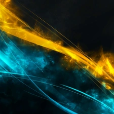 Black, Yellow, Background, blue