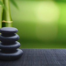 bamboo, Stones, mat