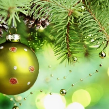 Christmas, christmas tree, bauble