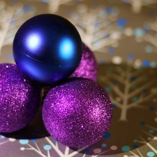 purple, baubles