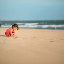 girl, Beaches