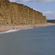 west bay.uk Anglia, Beaches, sea, cliff
