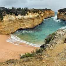 sea, Laguna, Beaches, rocks