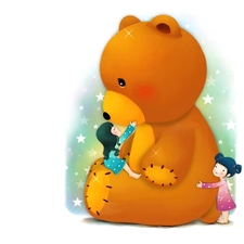 teddy bear, Kids, Big