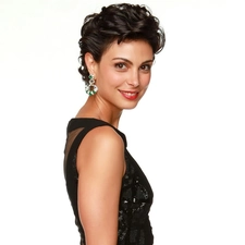 costume, ear-ring, profile, Black, Morena Baccarin