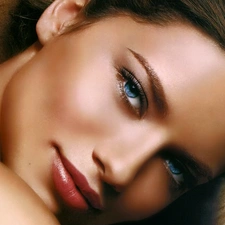 Eyes, Adriana Lima, Blue