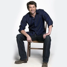 Blue, shirt, actor, Chair, Patrick Dempsey