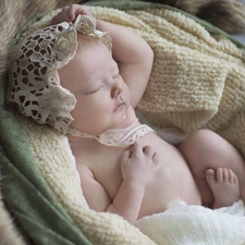 Bonnet, Sleeping, Baby