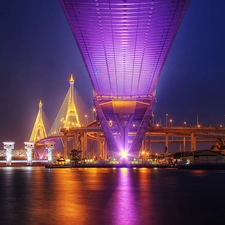 bridge, Bangkok, River