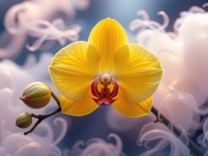 Buds, orchid, Yellow