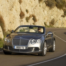 headlights, Bentley Continental GTC, bumper