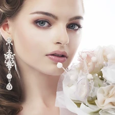 Women, jewellery, bunch, make-up