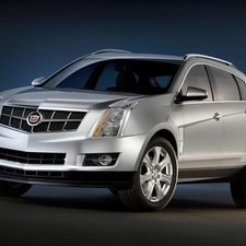 SUV, silver, Cadillac SRX