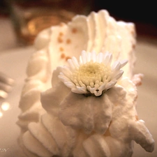 Margaretka, cream, Cake, whipped