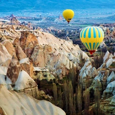 Balloons, canyon