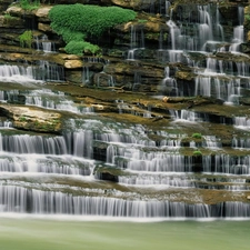 waterfall, cascade