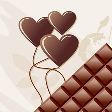 heart, chocolate