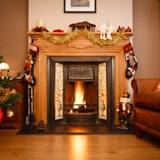 burner chimney, Room, christmas, christmas tree