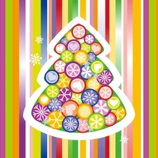 God, Coloured, christmas tree, birth