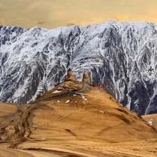 Church, Snowy, Mountains