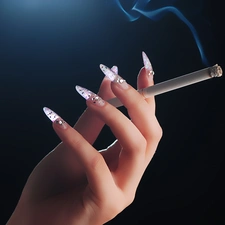 hand, Cigarette