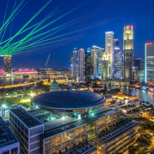 Singapur, City ​​at Night