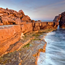 sea, Cliffs