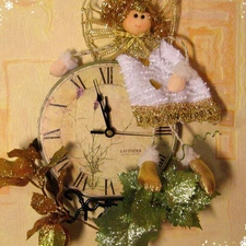 Stars, Clock, composition, New Year